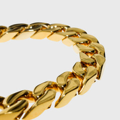 12mm Miami Cuban Bracelet (Yellow Gold)