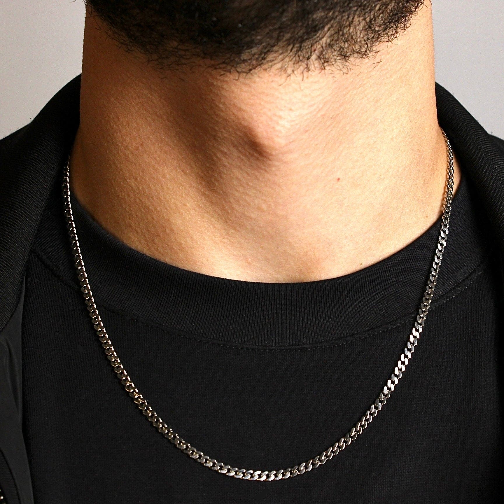 3mm Cuban Link Chain (Sterling Silver) - Lencia & Morgan