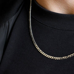 3mm Cuban Link Chain (Sterling Silver) - Lencia & Morgan