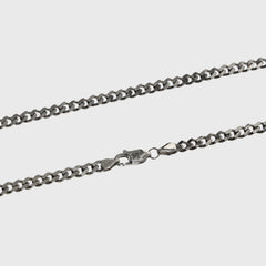 3mm Cuban Link Chain (Sterling Silver) - Lencia & Morgan