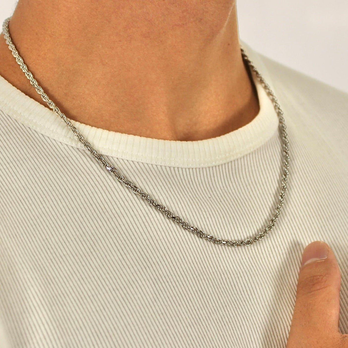 3mm Rope Chain (Sterling Silver) - Lencia & Morgan