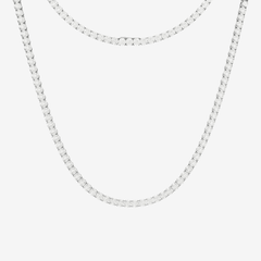 4mm Moissanite Tennis Necklace - Lencia & Morgan