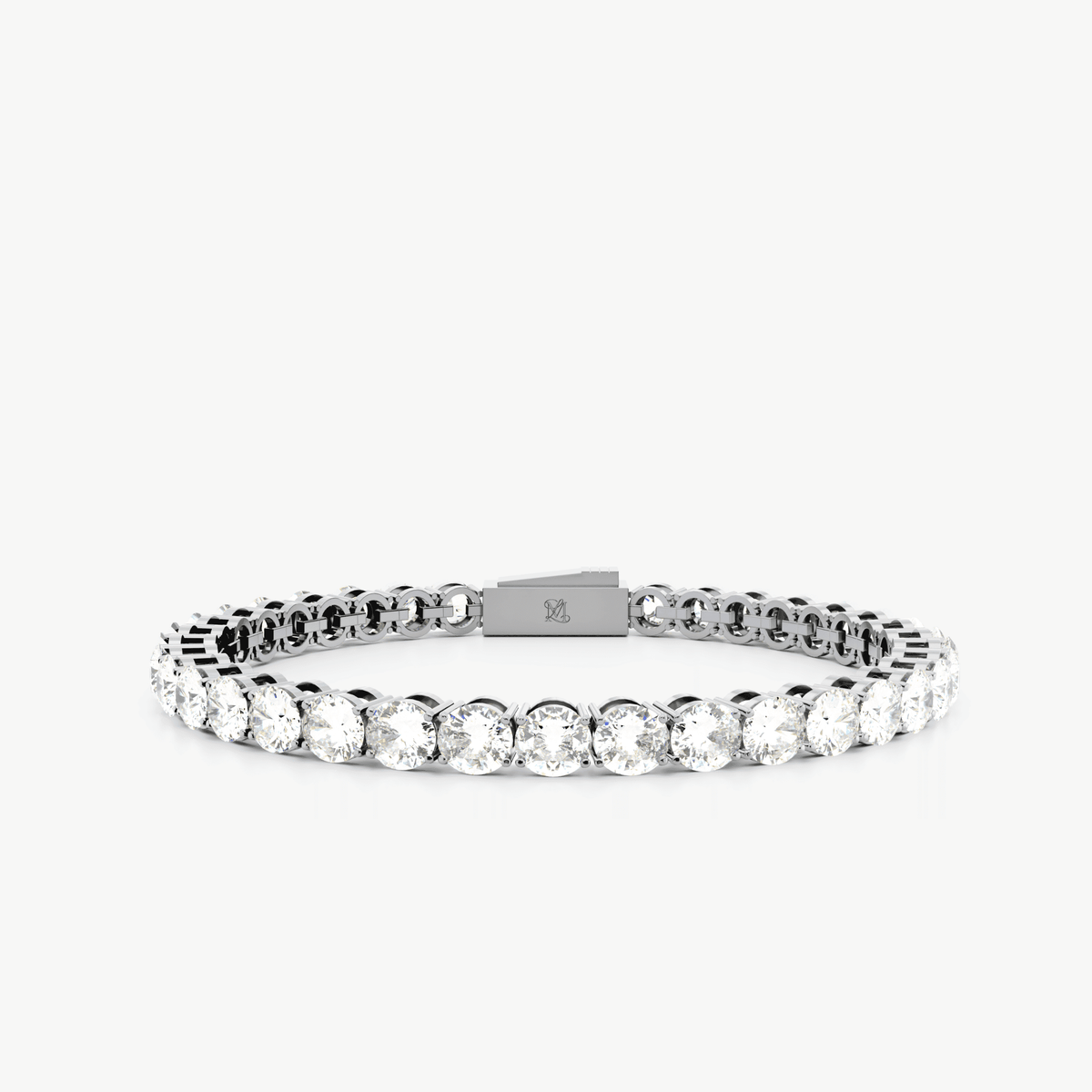 5mm Moissanite Tennis Bracelet (Round-Cut) - Lencia & Morgan