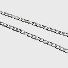 5mm Sterling Silver Curb Cuban Chain - Lencia & Morgan