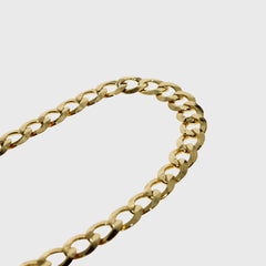 5mm Yellow Gold Curb Bracelet - Lencia & Morgan