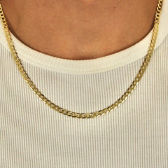 5mm Yellow Gold Curb Chain - Lencia & Morgan