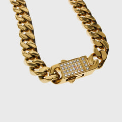 10mm Cuban Link Chain (Yellow Gold)