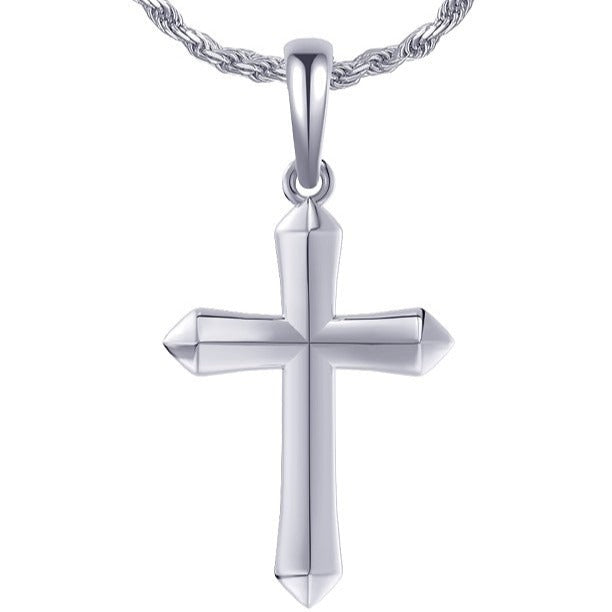 Sterling Silver Cross Pendants pointed ends - Lencia & Morgan