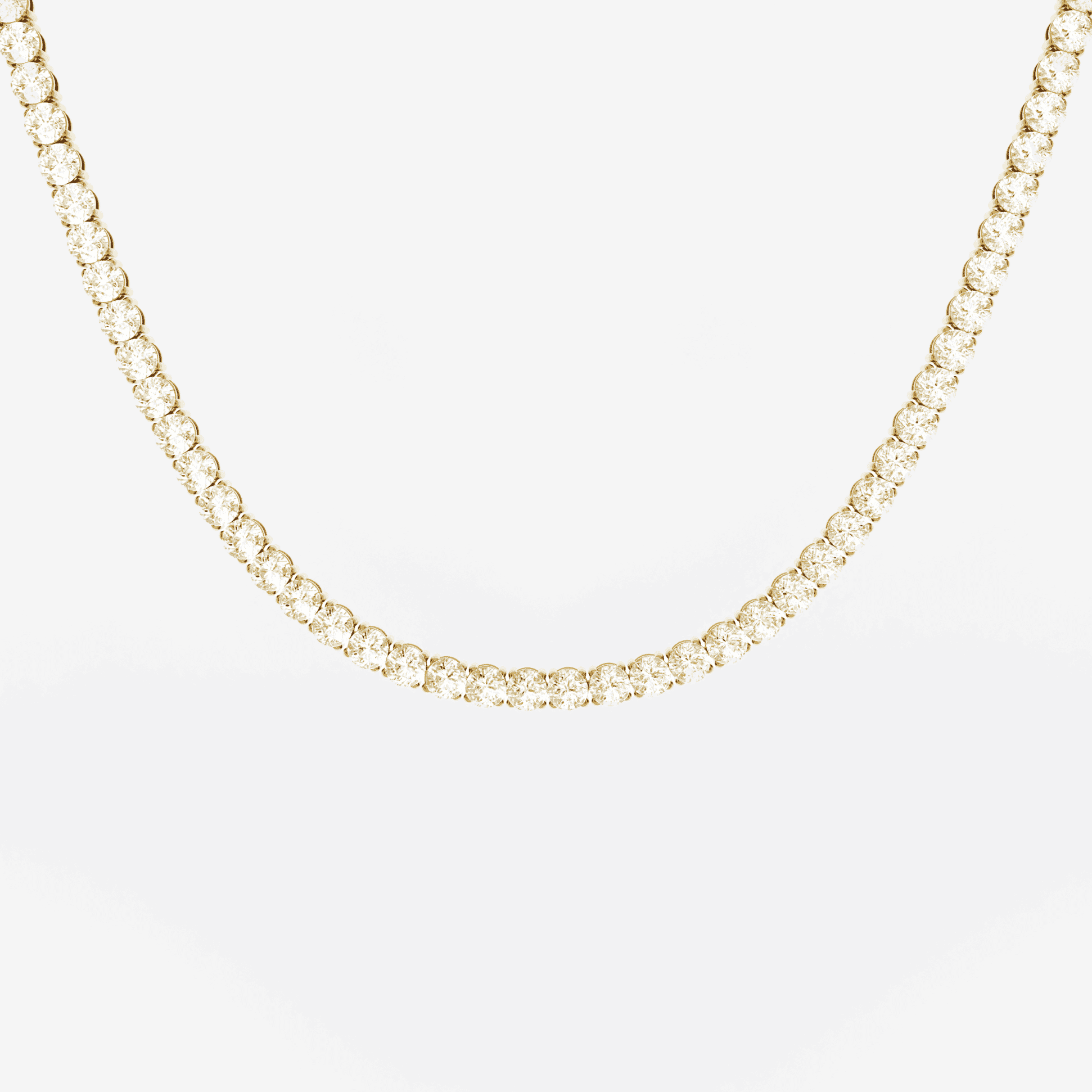 5mm Tennis Necklace (Yellow Gold) - Lencia & Morgan